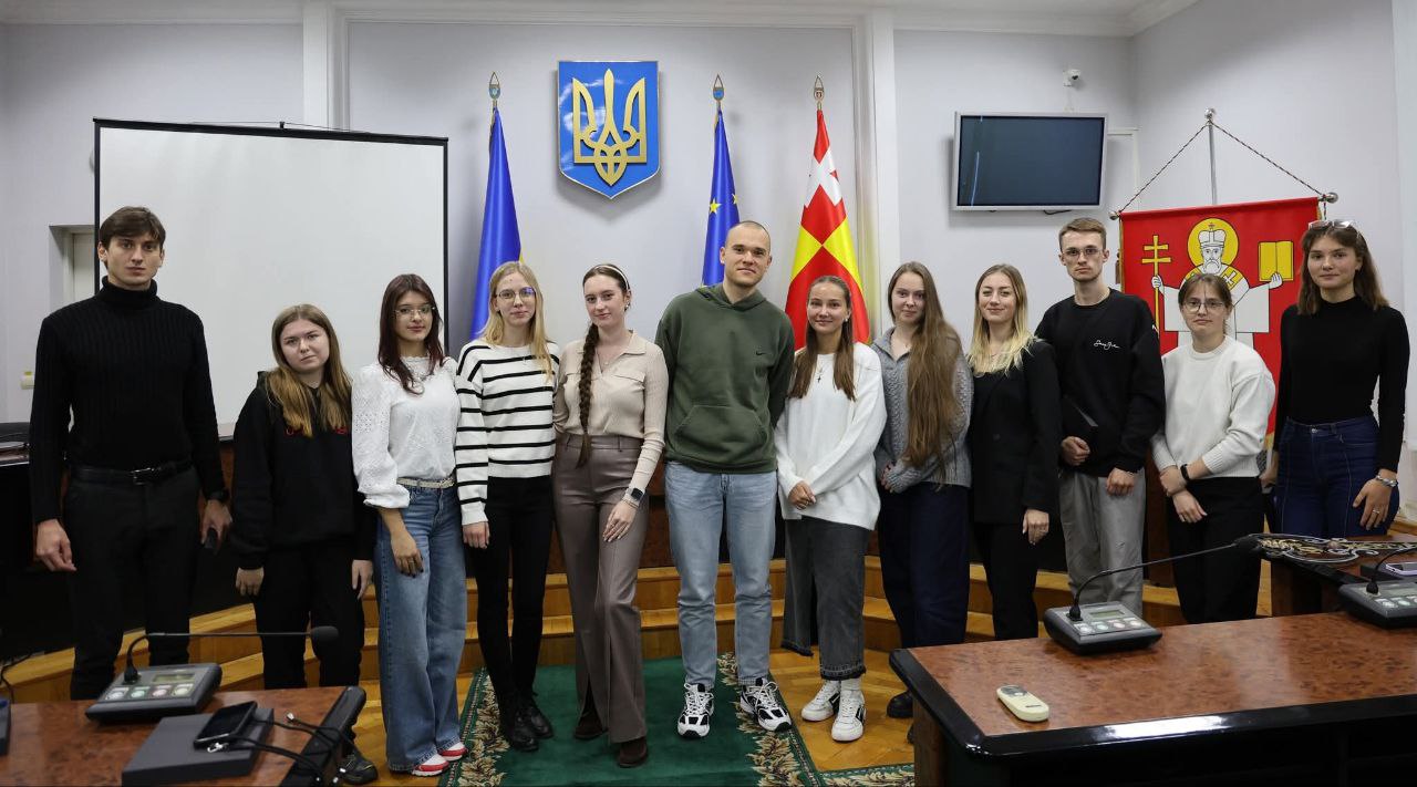 Студенти факультету міжнародних відносин – учасники стажування у Луцькій міській раді